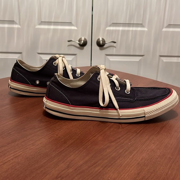 Converse All Star Blue Canvas Boater Style Sneaker, Unisex M 9, W 11 - Picture 5 of 11